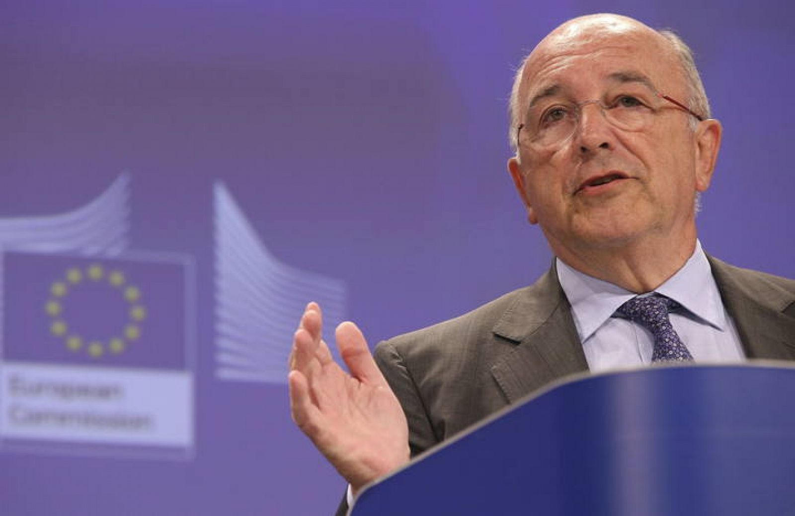 Imagen de archivo del exvicepresidente de la Comisión Europea y comisario de Competencia, Joaquín Almunia