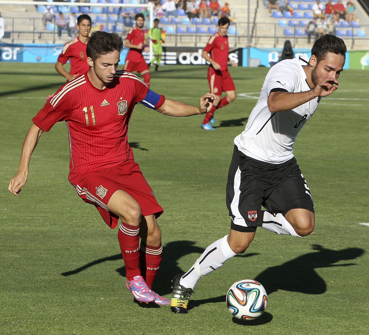 Imagen del España - Austria jugado en Puertollano