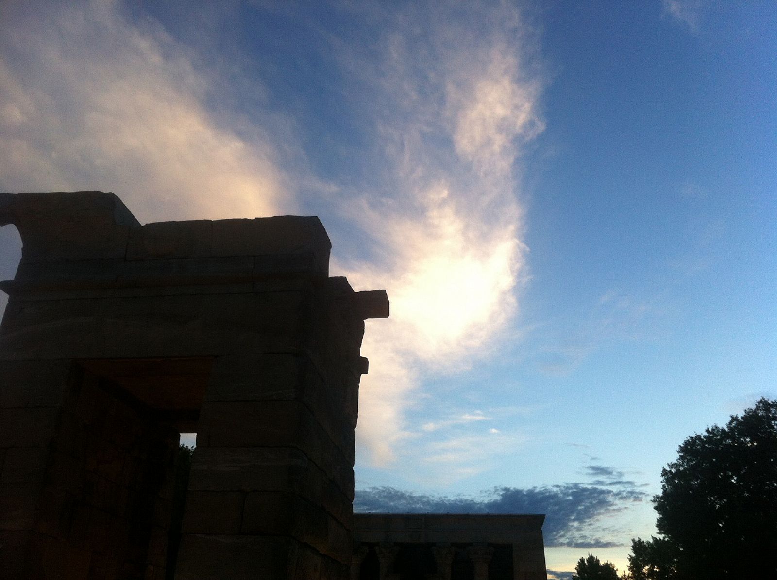 Templo egipcio de Debod, en Madrid.