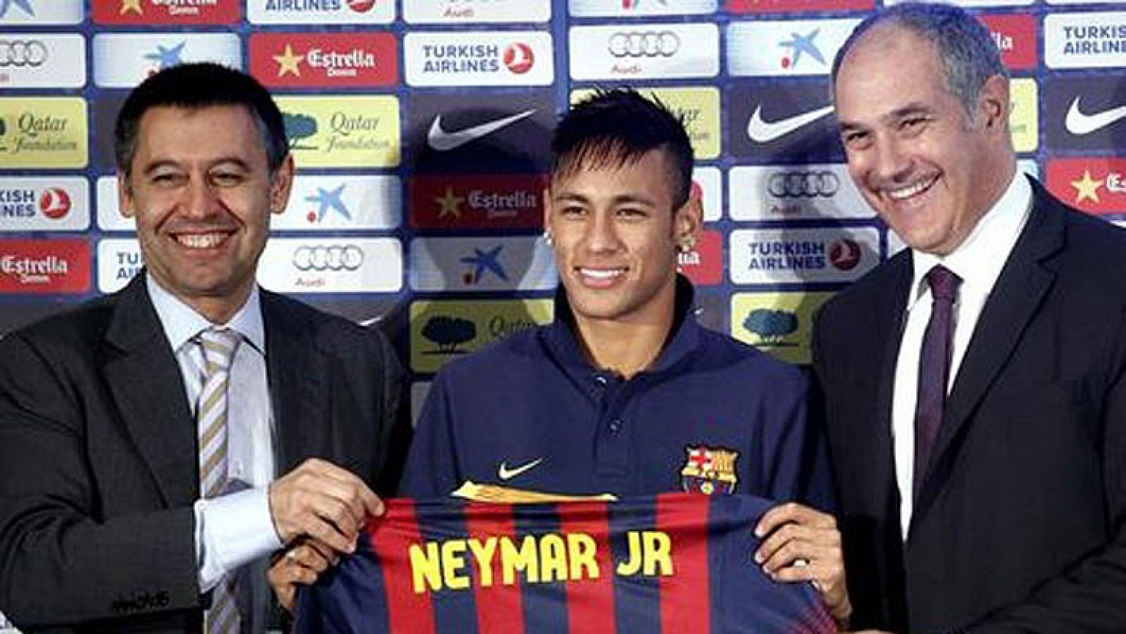 Bartomeu, Neymar y Zubizarreta