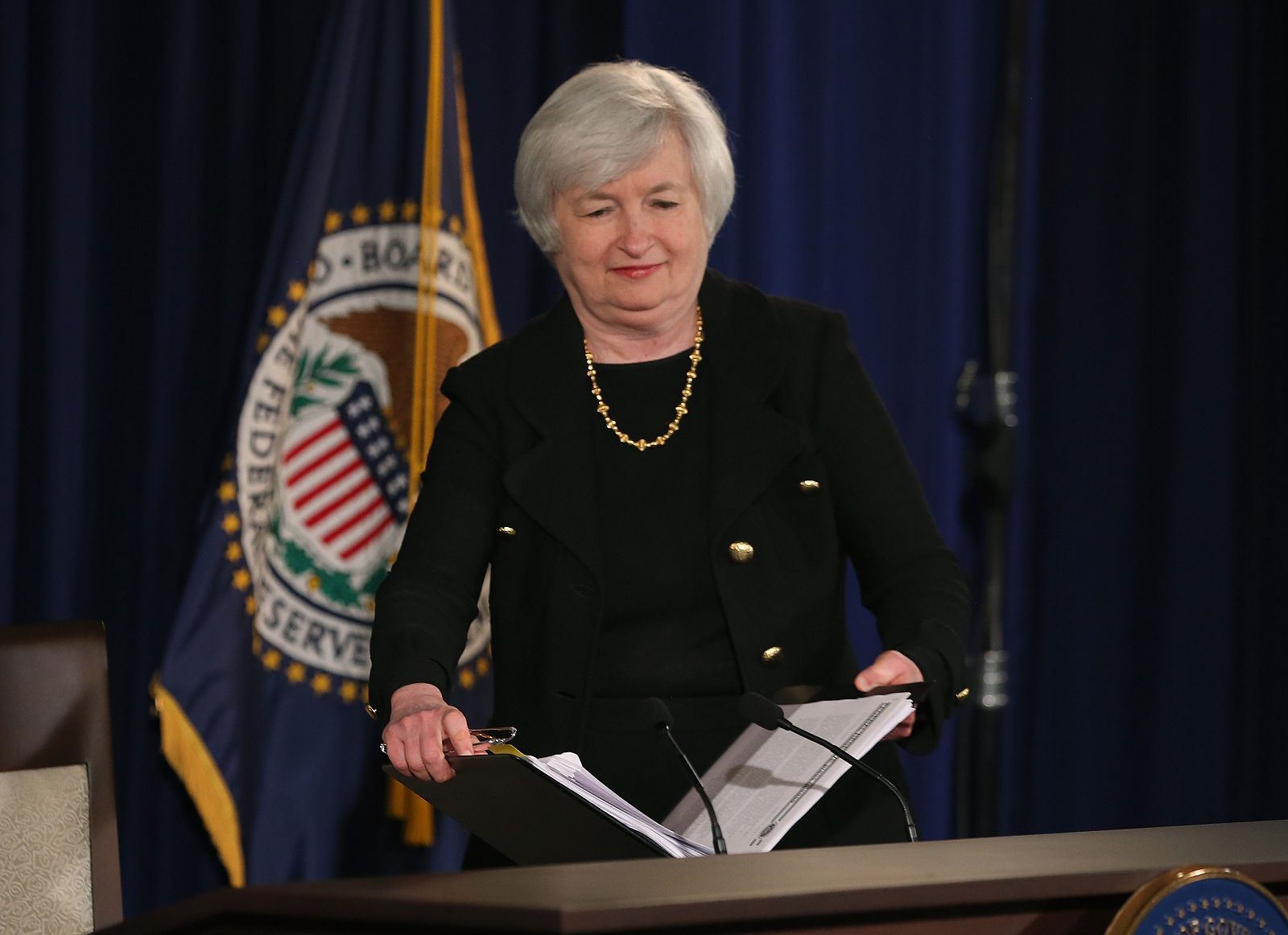 La presidenta de la Reserva Federal, Janet Yellen