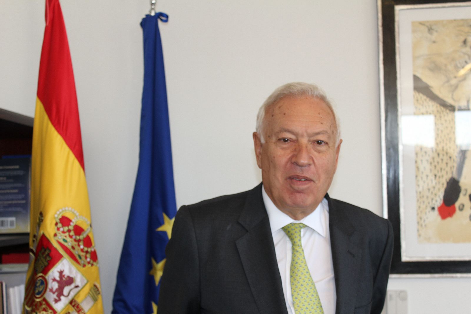 El ministro español de Asuntos Exteriores, José Manuel García-Margallo, este lunes en Nueva York .