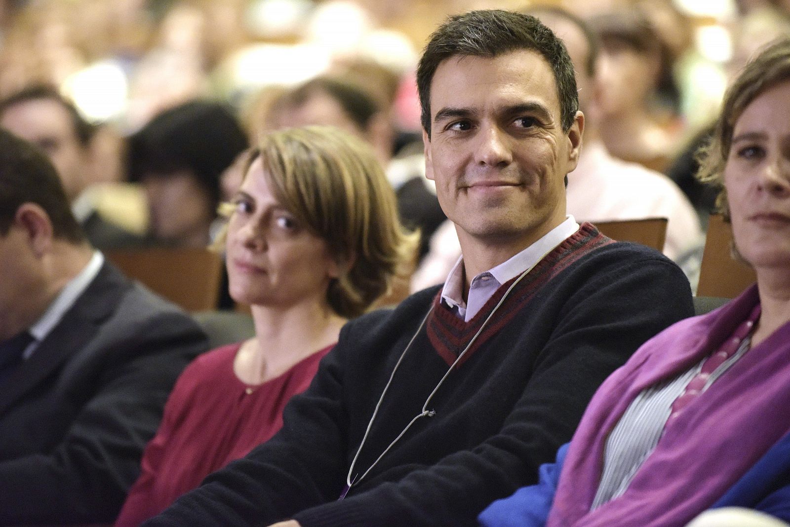 El secretario general del PSOE, Pedro Sánchez, en un acto sobre la mujer rural en Toledo