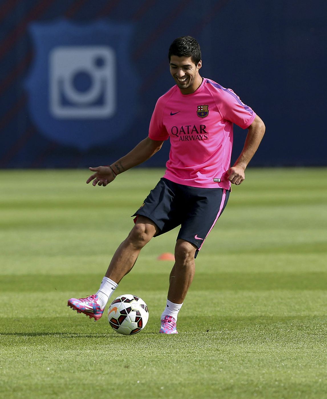 El delantero uruguayo del FC Barcelona, Luis Suárez