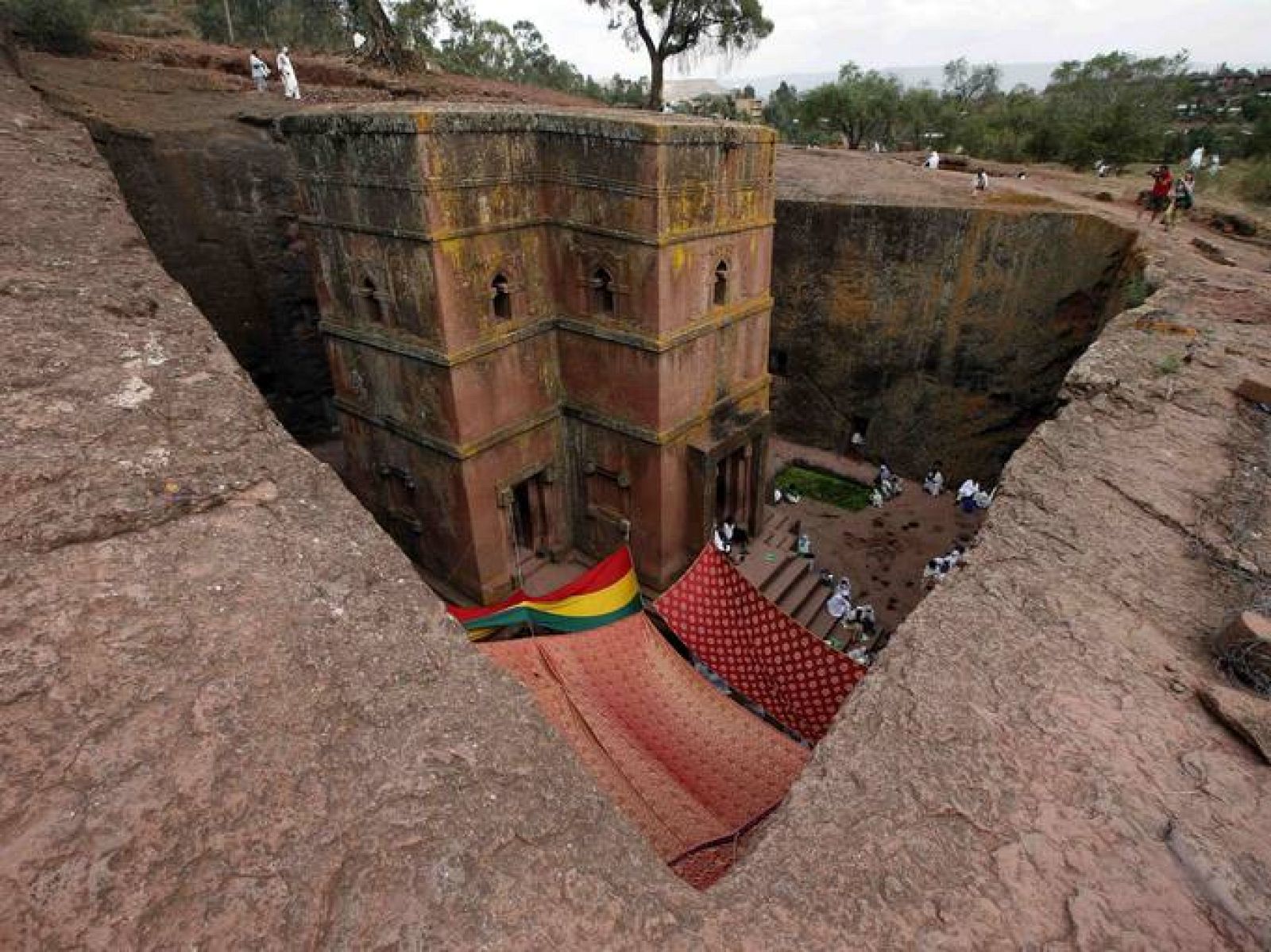 Iglesia de Saint George en Lalibela, Etiopía