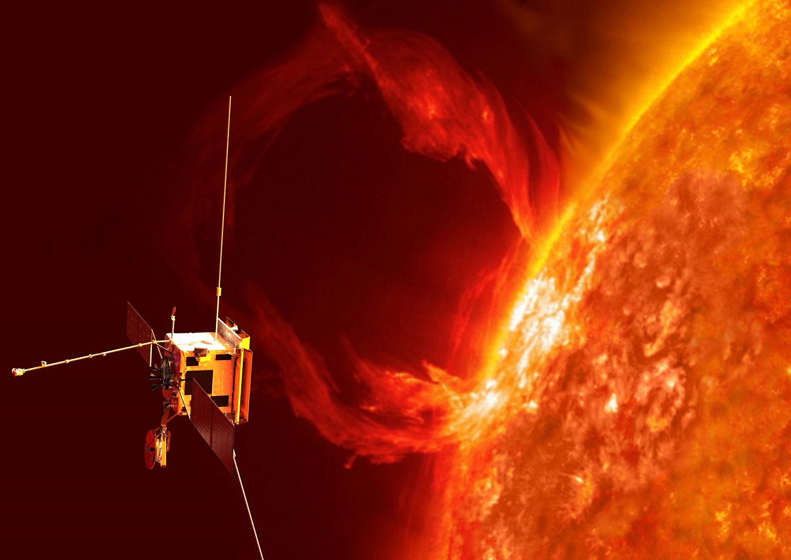 Ilustración de la misión Solar Orbiter.