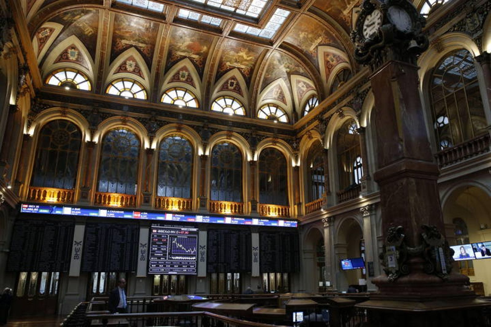 Vista general de la Bolsa de Madrid