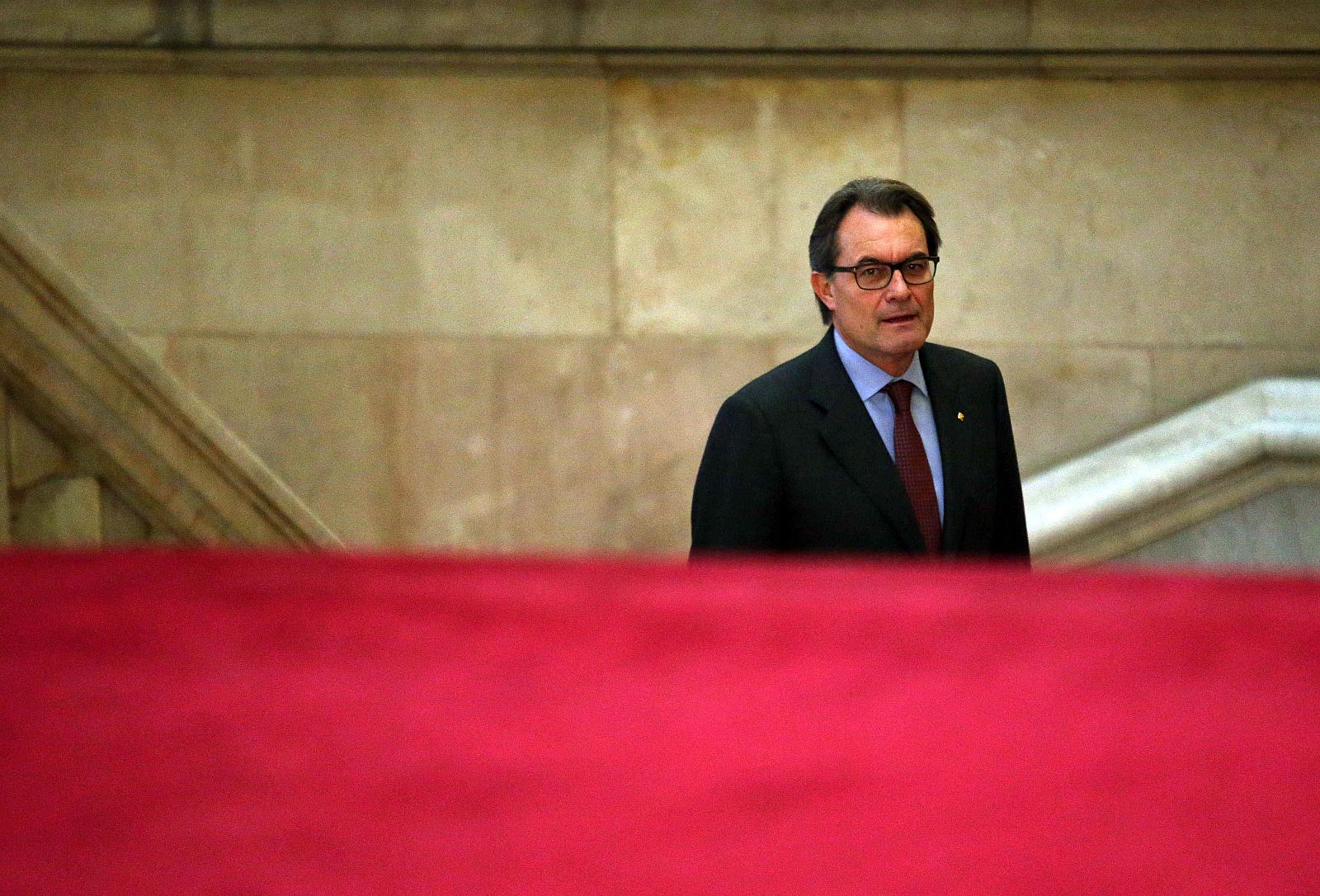 El presidente de la Generalitat, Artur Mas, en el Parlament catalán.