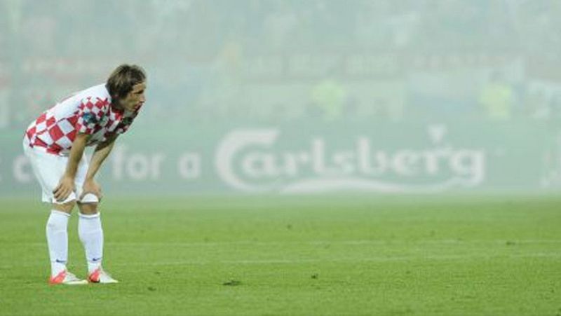 El jugador croata se ha lesionado y es duda ante el Eibar.