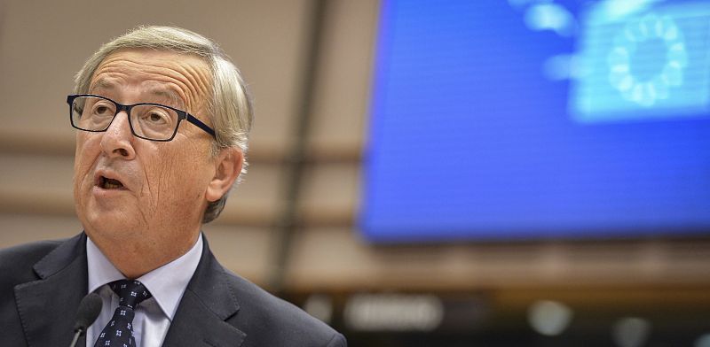 Juncker, durante su comparecencia ante el pleno de la Eurocámara en Bruselas, la semana pasada.