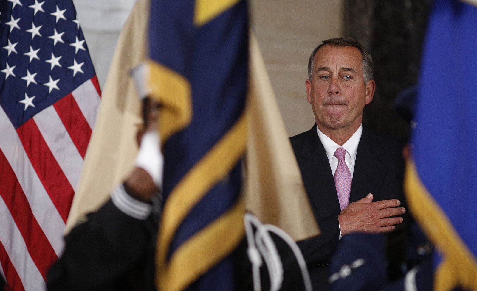 El presidente de la Cámara de Representantes, el republicano John Boehner, durante un acto el 19 de noviembre en Washington