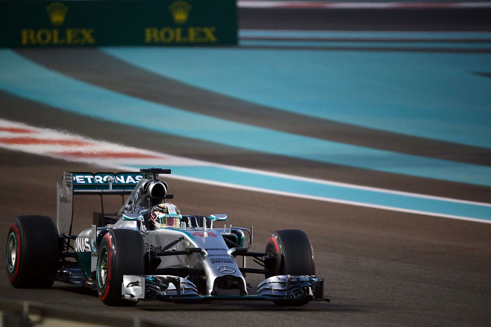 Lewis Hamilton, en los entrenamientos libres del GP de Abu Dabi.