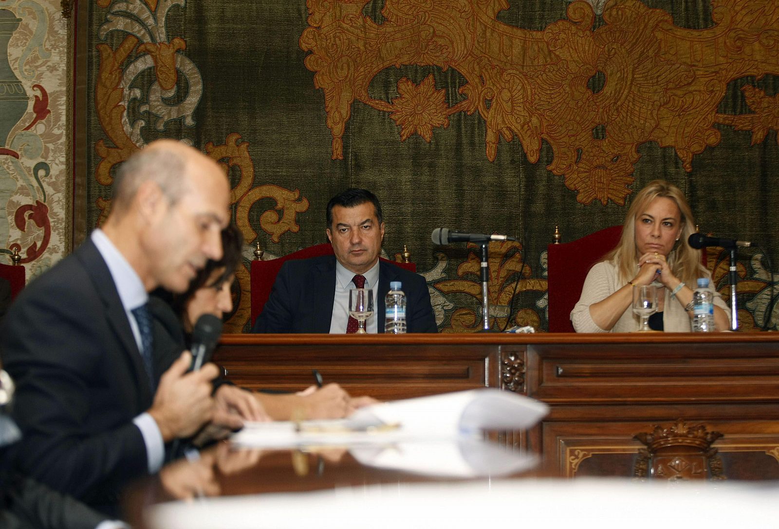 La alcaldesa de Alicante, Sonia Castedo, en el pleno municipal para sacar adelante los presupuestos de 2015.