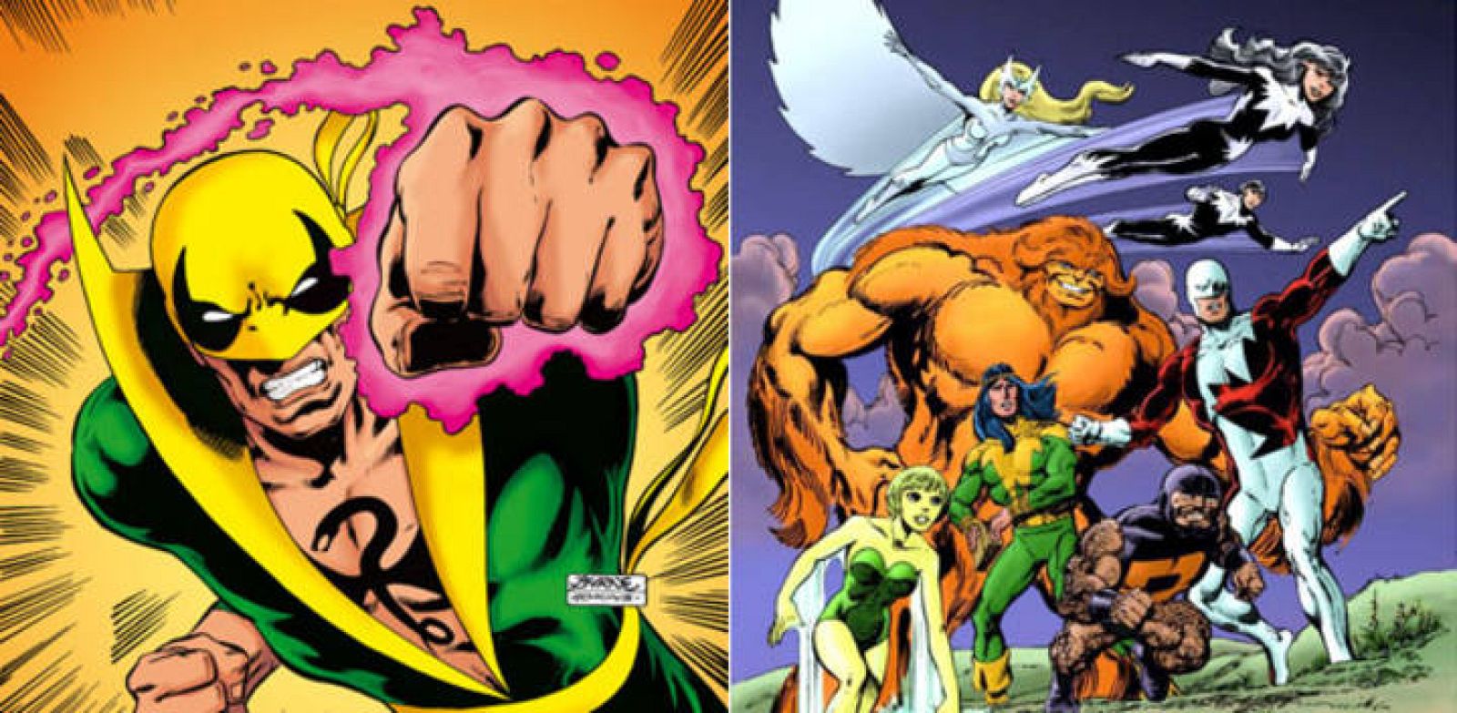 'Puño de Hierro' y 'Alpha Flight', por John Byrne 