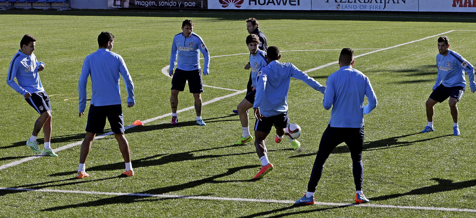 Entrenamiento de la plantilla del Atlético de Madrid