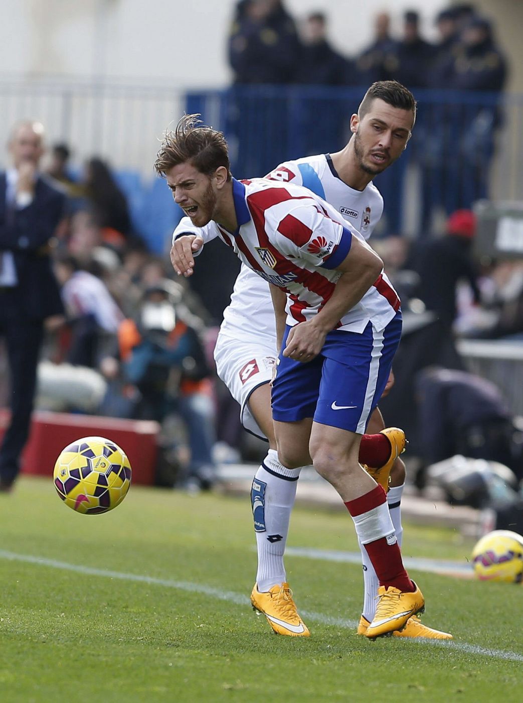 Cristian Ansaldi en el pasado partido de Liga ante el Deportivo.