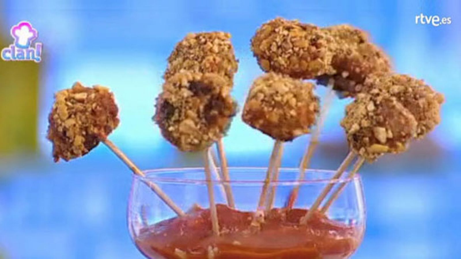 Receta - Chupa Chups de ternera con crujiente de maíz.