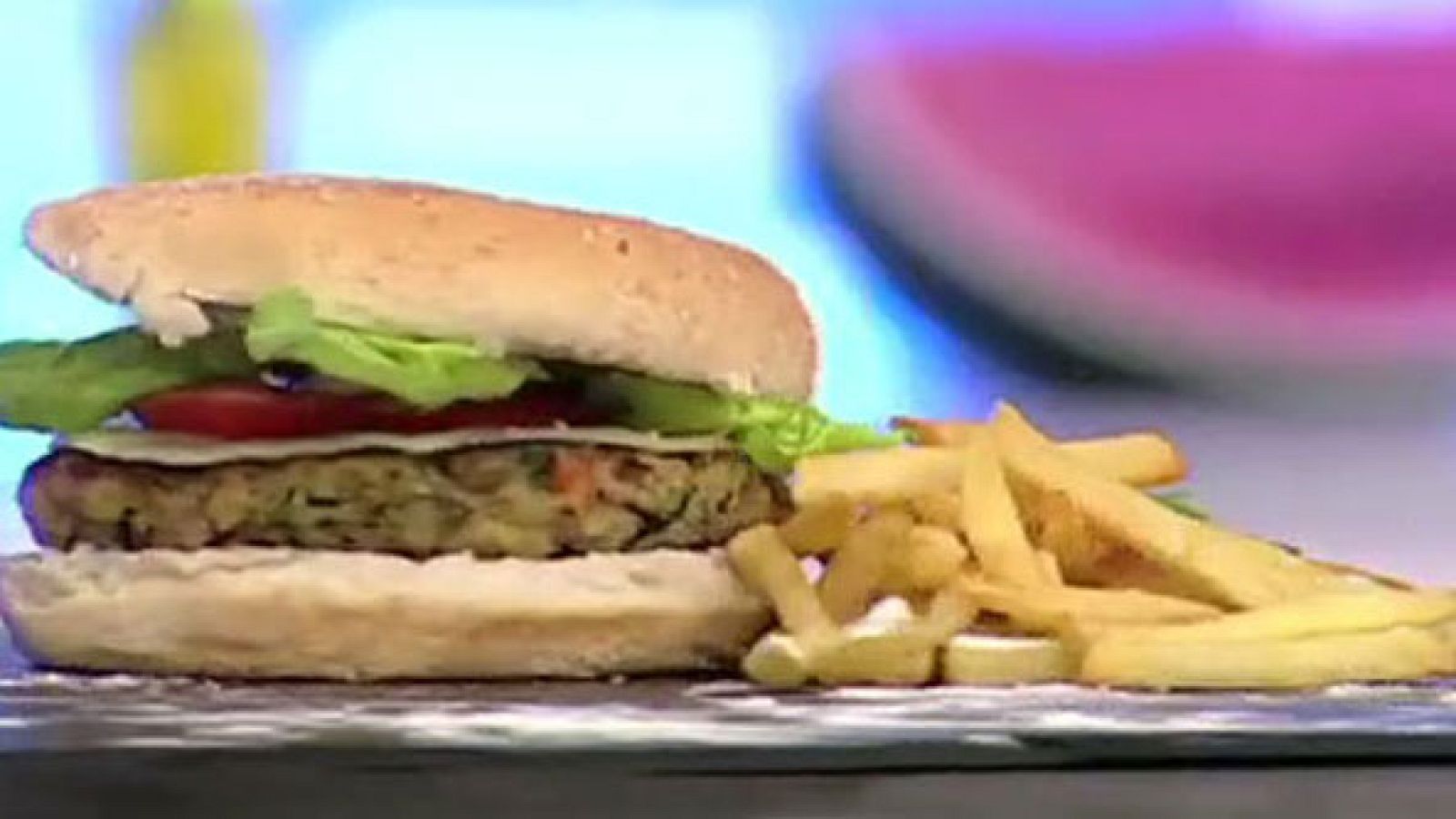 Receta - Gran hamburguesa vegetariana.