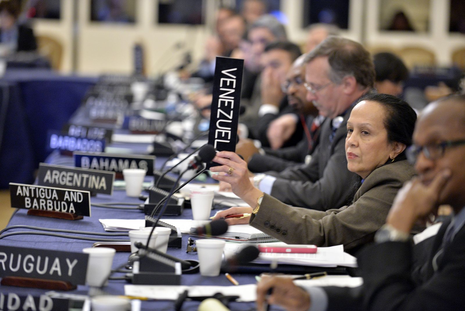 Reunión especial del Consejo Permanente de la Organización de Estados Americanos celebrada en Washington.