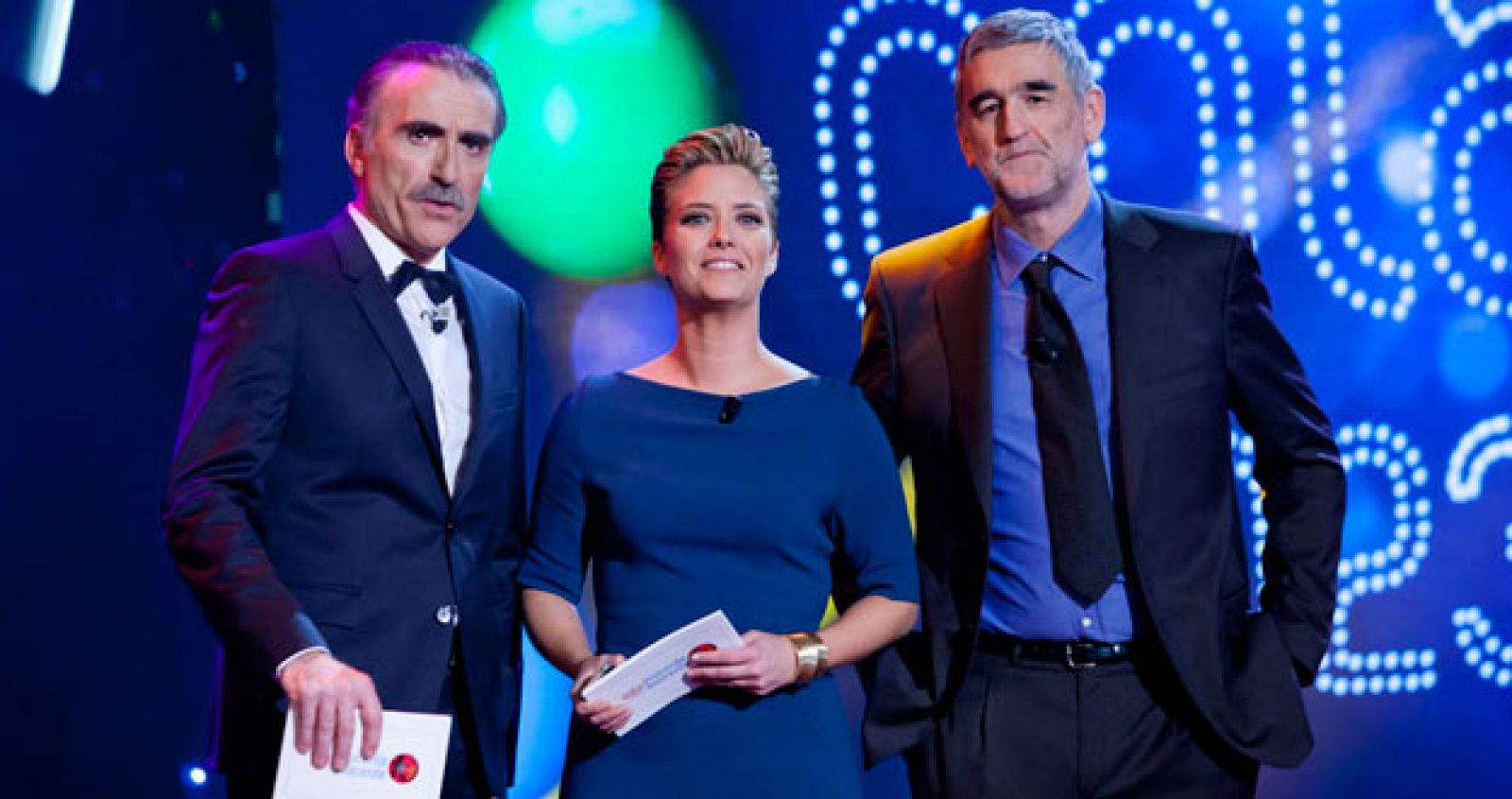 María Casado, Juan y Medio y Juanma López Iturriaga, los presentadores de la gala