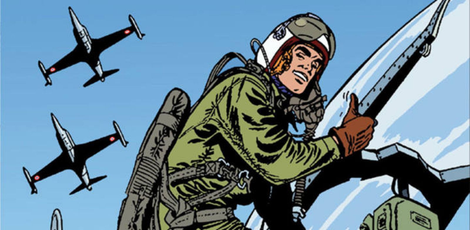 Fragmento de una portada de 'Tanguy y Laverdure'  