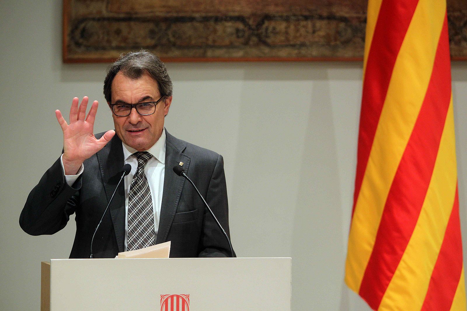 El TSJ de Cataluña ve indicios de desobediencia en el presidente de la Generalitat, Artur Mas.