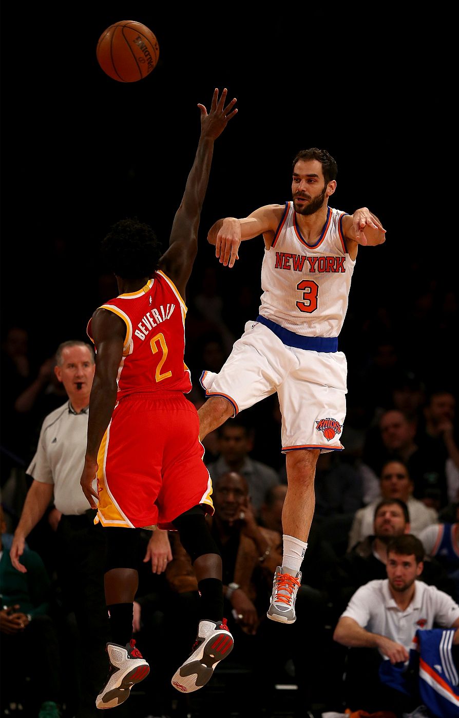 Calderón, en el partido contra Houston Rockets.