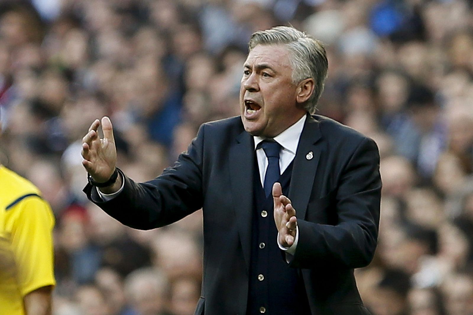 El entrenador del Real Madrid, el italiano Carlo Ancelotti