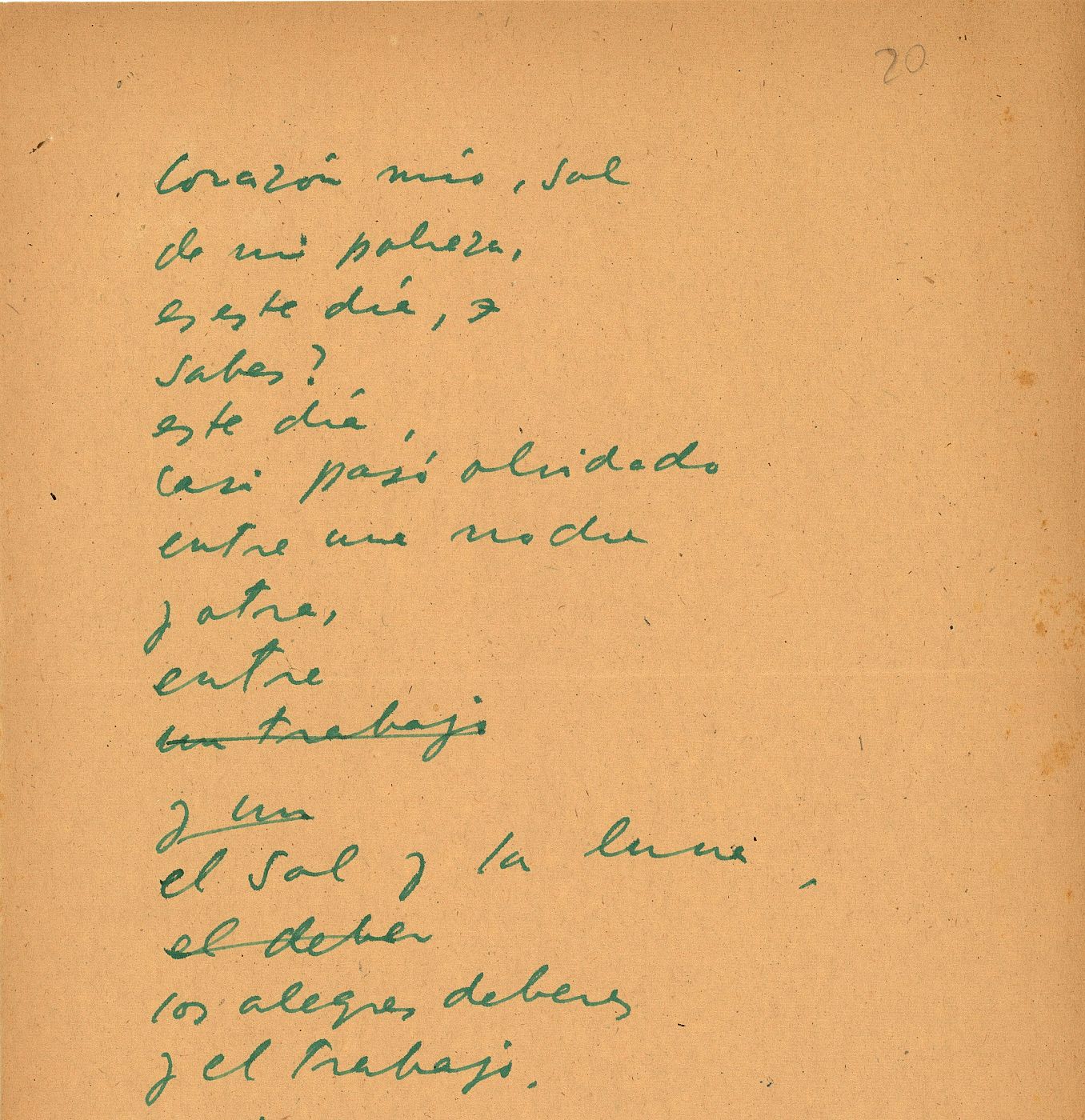 Fragmento poema inédito Pablo Neruda