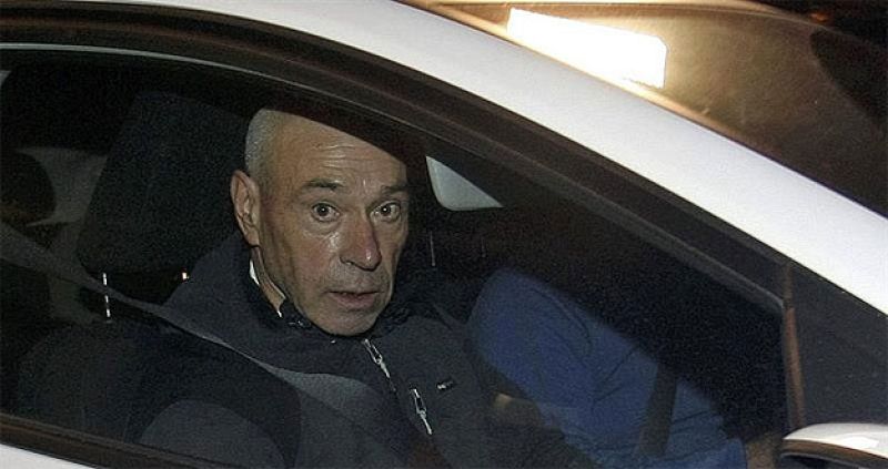 Santi Potros a su salida de la cárcel, el pasado 4 de diciembre de 2014