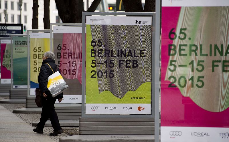 Carteles anunciando la 65 edición de la Berlinale