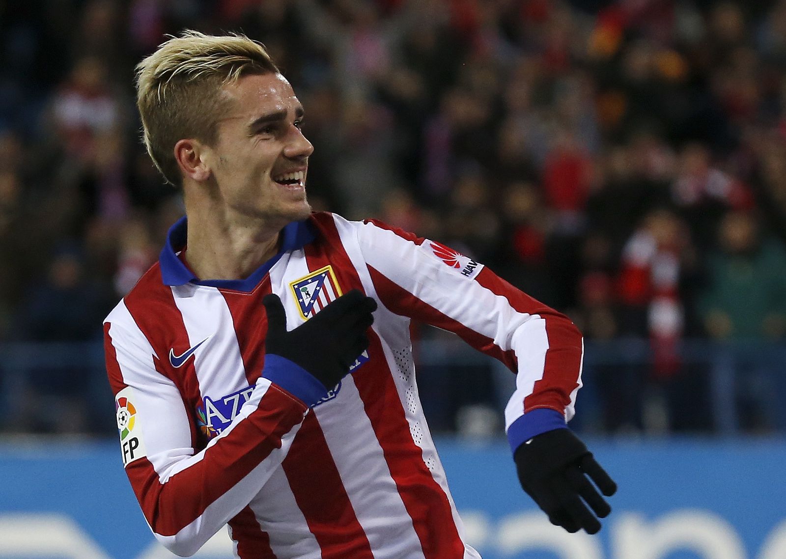 Antoine Griezmann celebra un gol en un partido del Atlético de Madrid