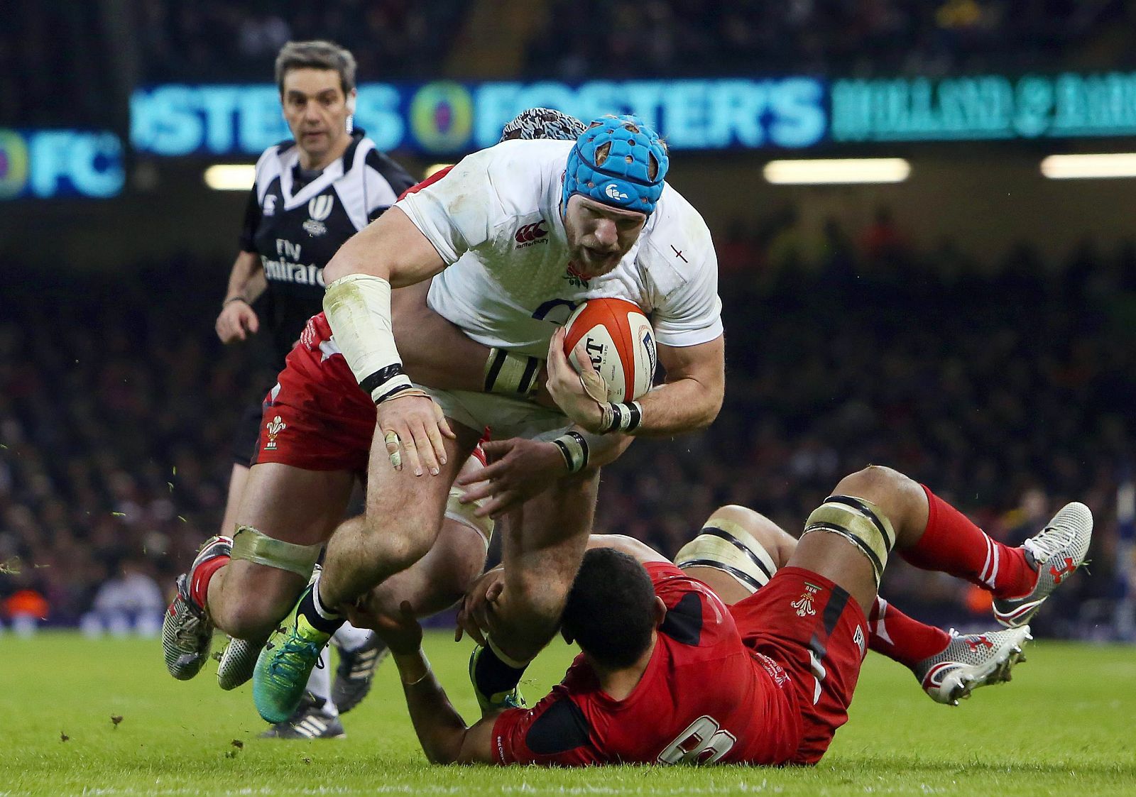 El inglés Dave Attwood, en el partido contra Gales.