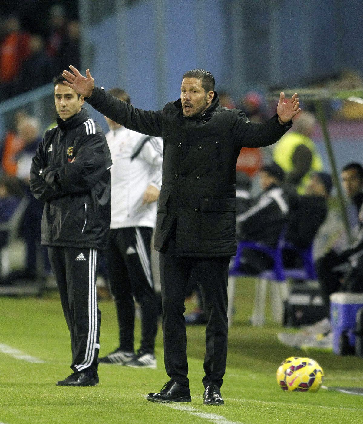 El entrenador del Atlético de Madrid, el argentino Diego Simeone