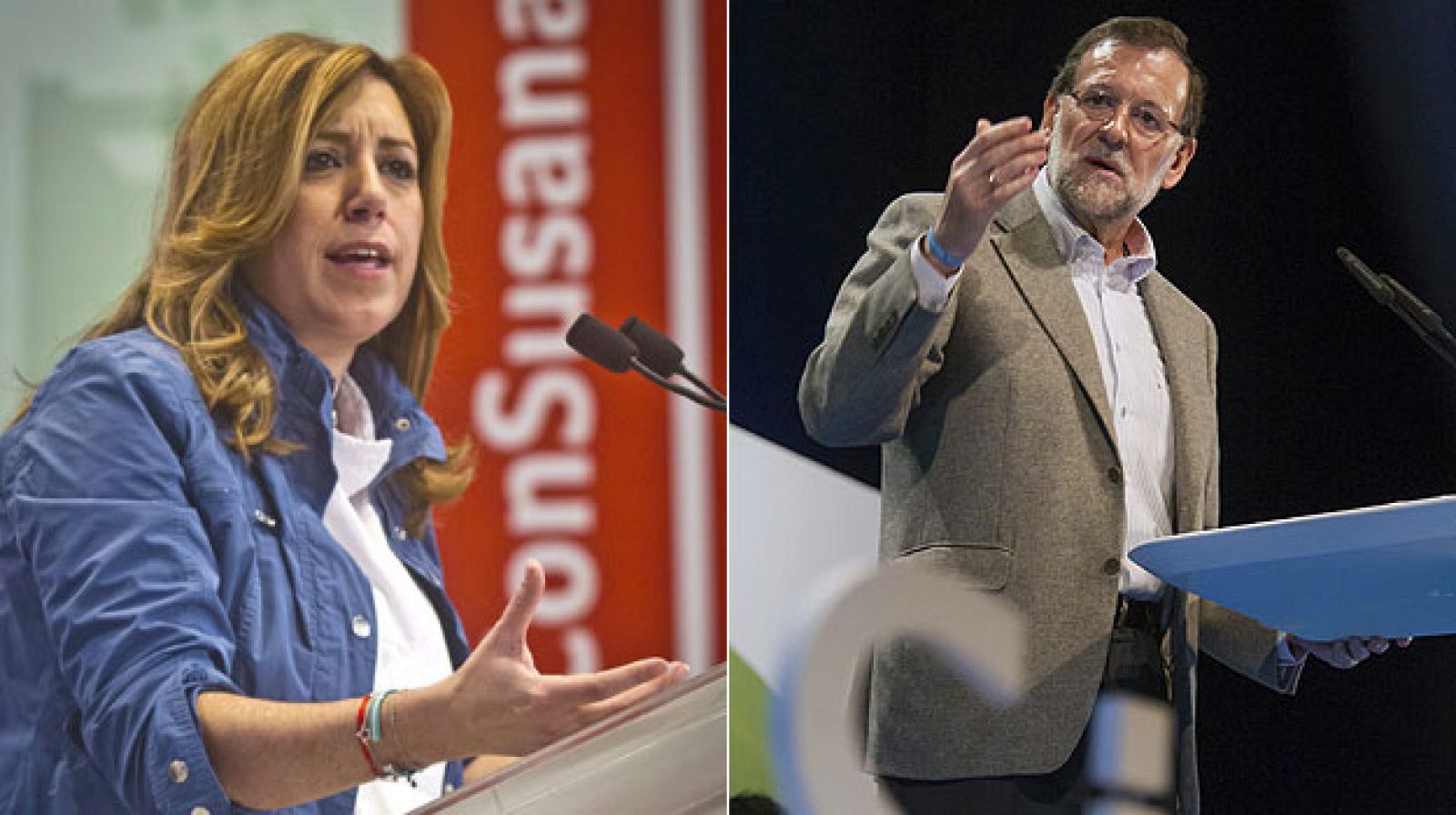 Mariano Rajoy y Susana Díaz se han atacado mutuamente en la campaña andaluza.