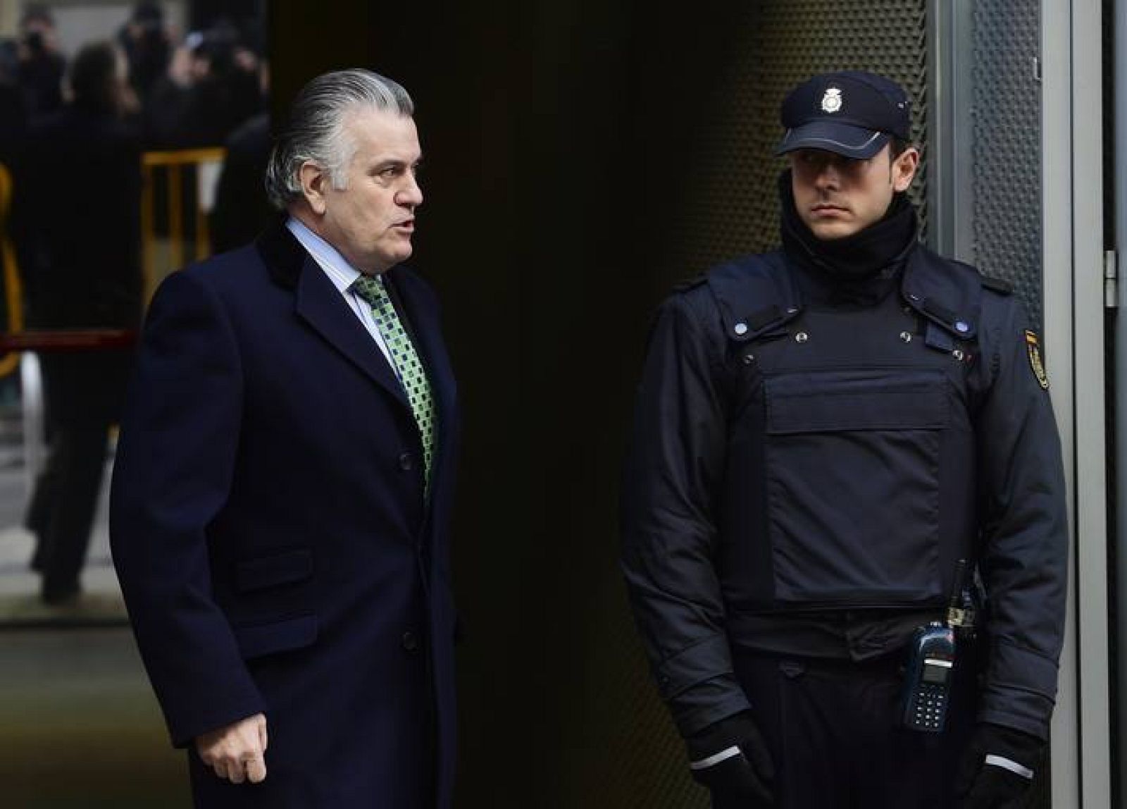 El extesorero del PP Luis Bárcenas saliendo de la Audiencia en una foto de archivo