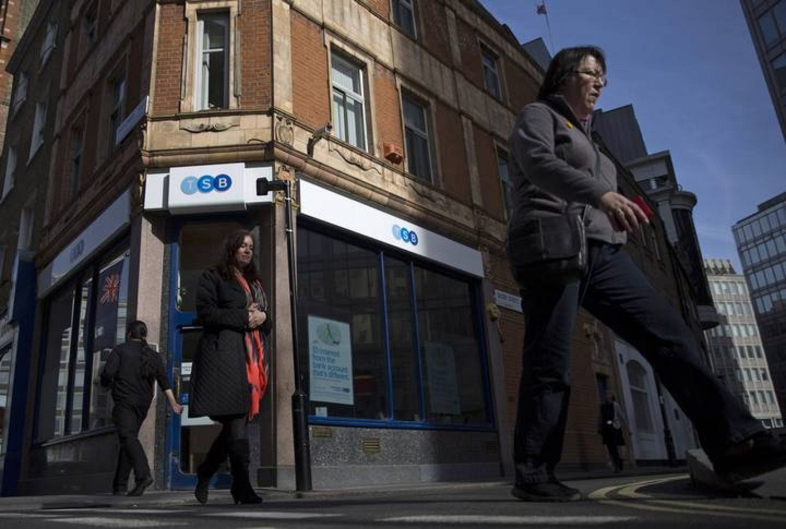 Una sucursal del banco TSB en el centro de Londres