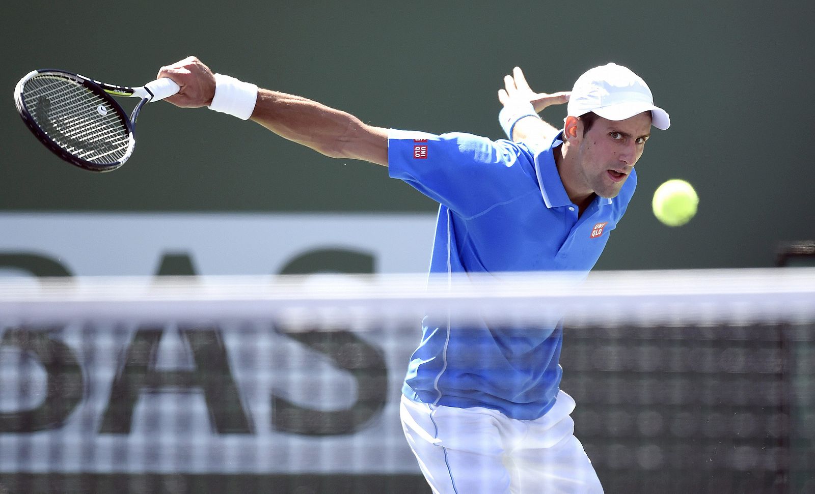 Djokovic, en el partido contra Murray.