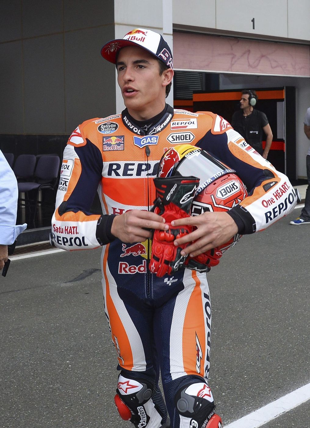 El piloto español de MotoGP, Marc Márquez de Repsol Honda