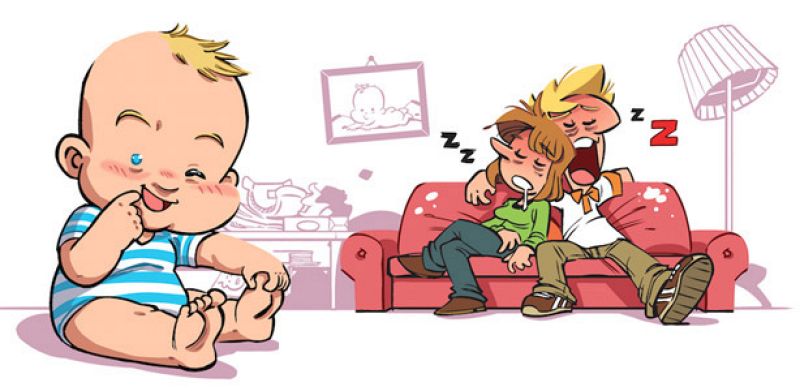 Fragmento de la portada de 'Socorro! Somos padres primerizos'