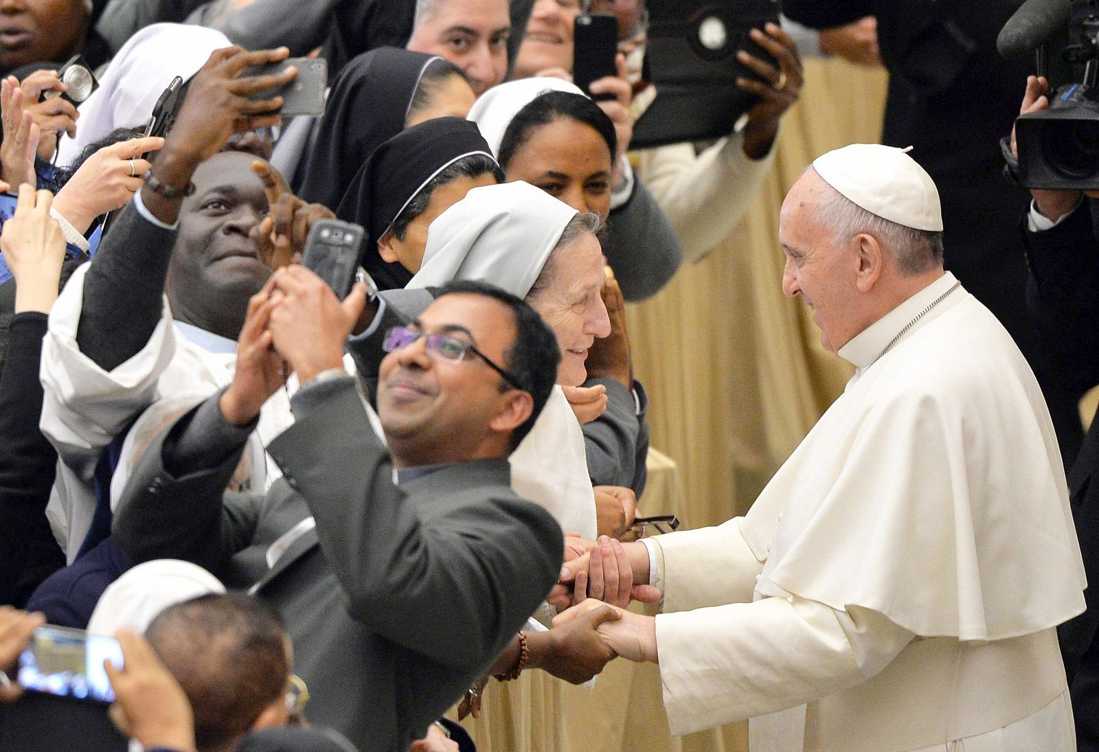 Pope Francis meets members of religious institues