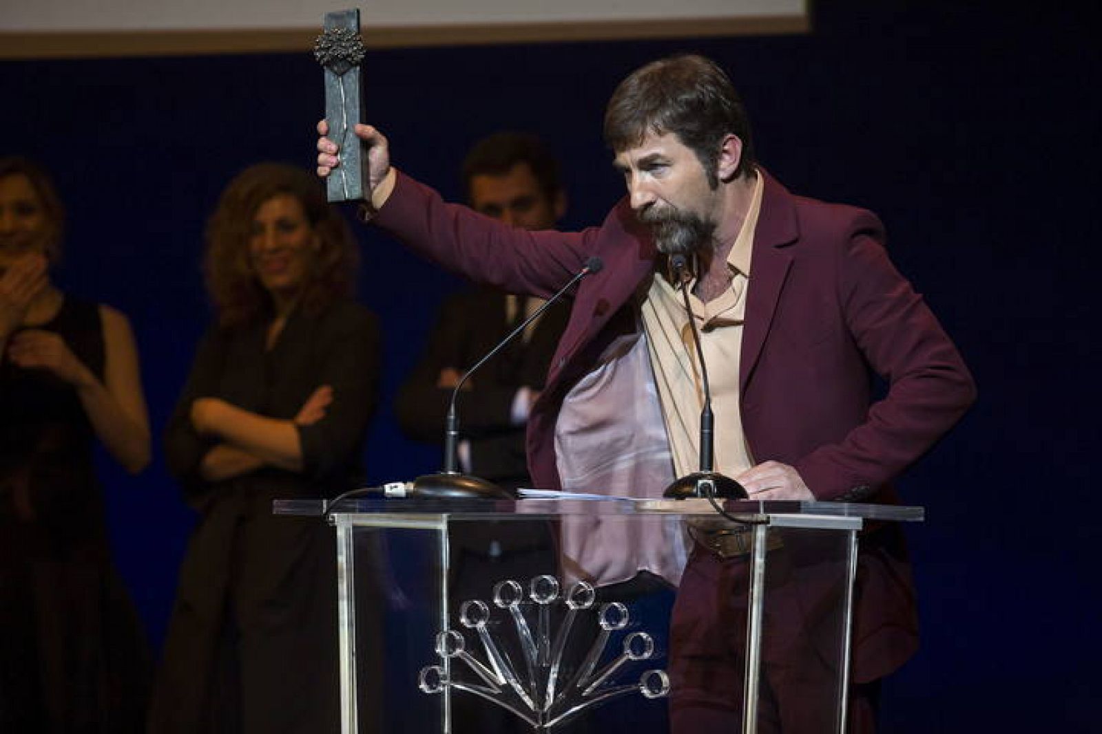 El actor Antonio de la Torre, tras recibir el Premio Málaga durante el acto del Festival de Cine Español celebrado en la capital andaluza. El actor Antonio de la Torre, tras recibir el Premio Málaga durante el acto del Festival de Cine Español celebrado en la capital andaluza.