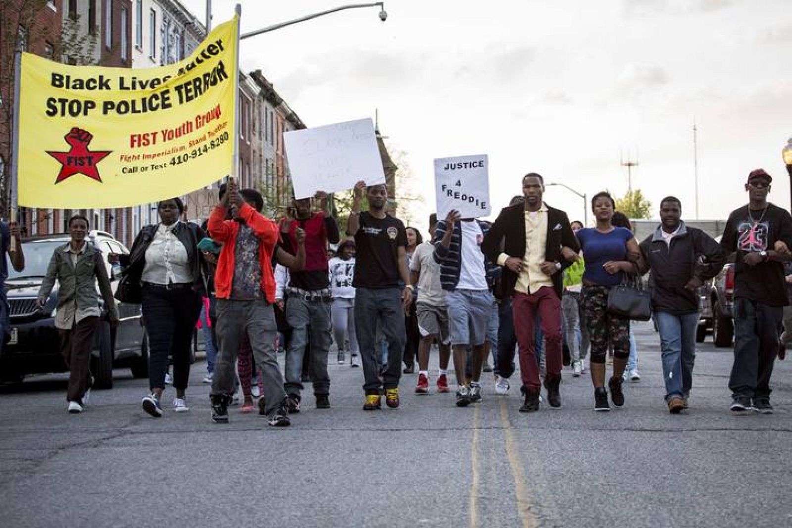 Protesters Hold Vigil And March Over Death Of Freddie Gray After Police Arrest