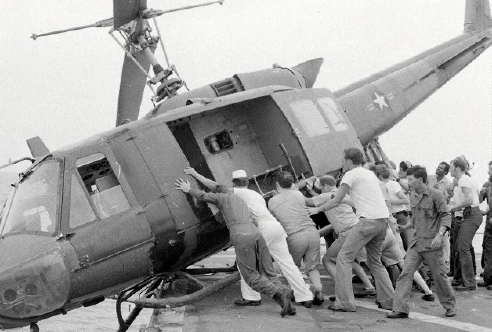 Imágen de la evacuación de Vietnam