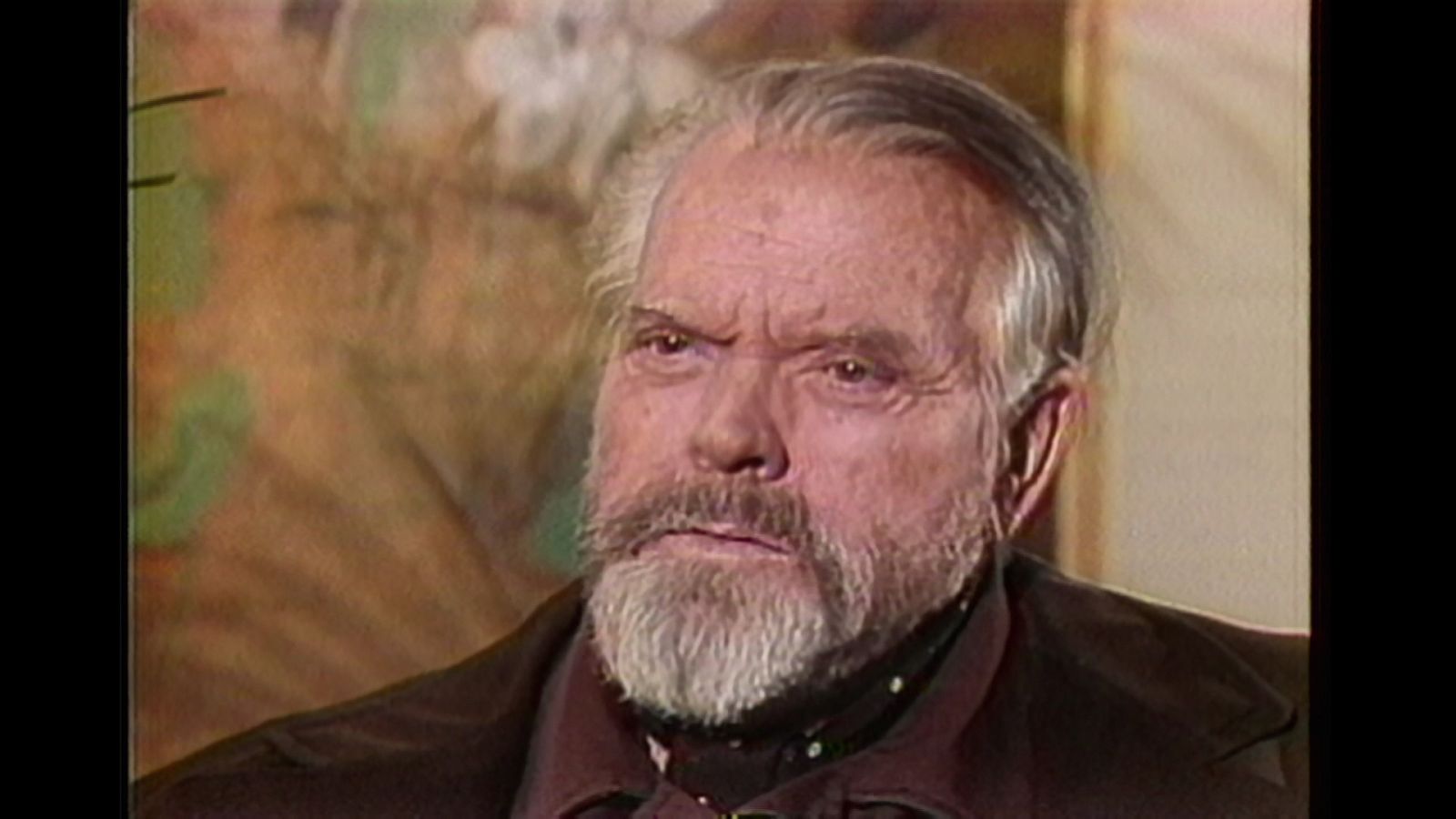 Orson Welles en una aparición televisiva de los años 70.