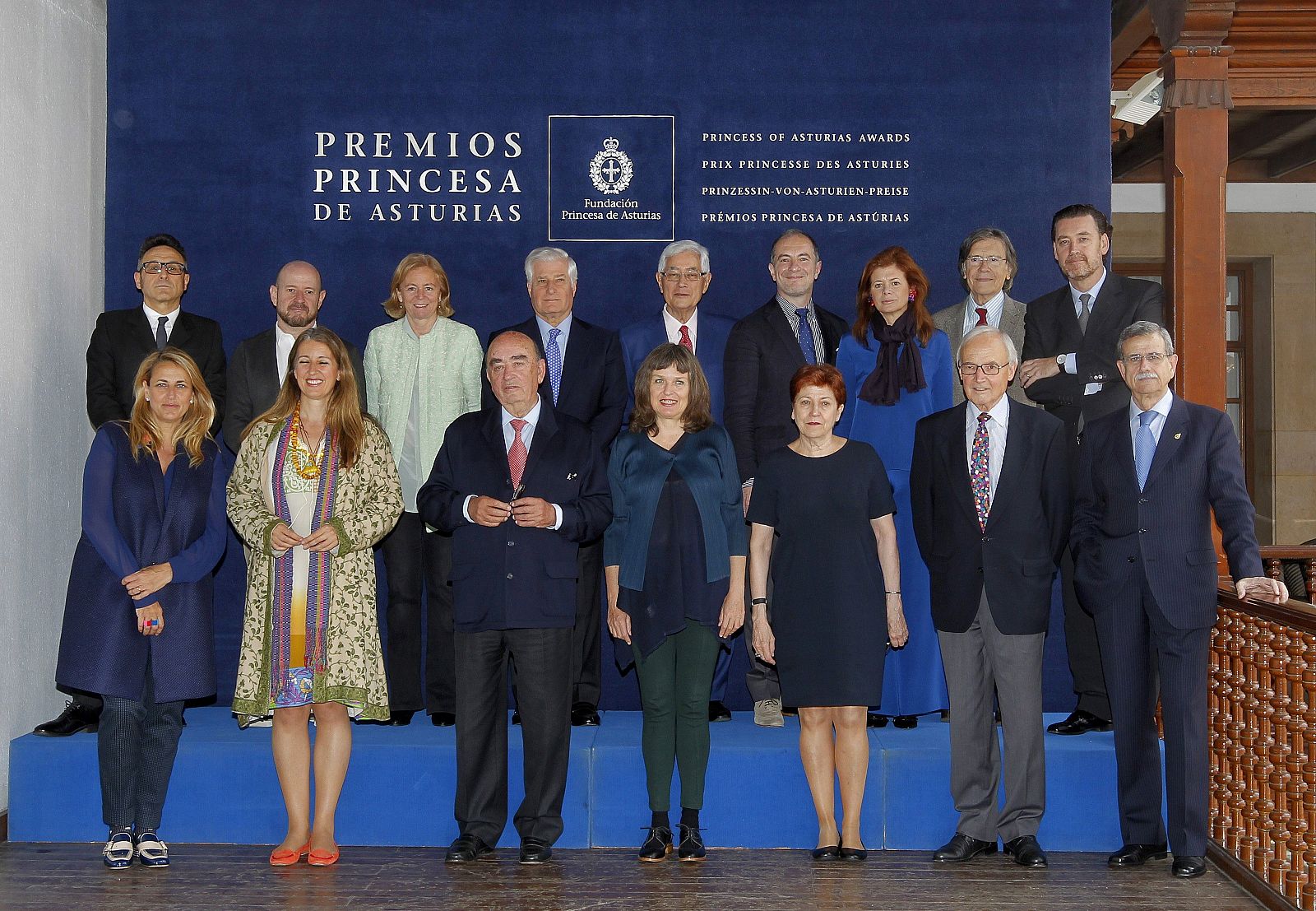 Los miembros del jurado encargado de fallar en Oviedo el Premio Princesa de Asturias de las Artes