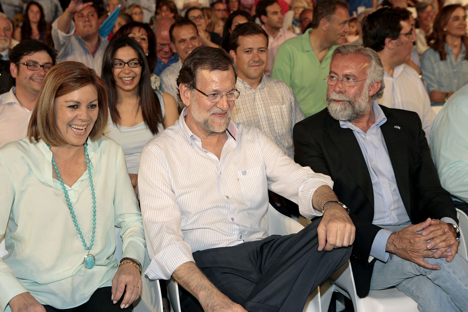 RAJOY Y COSPEDAL EN MEETING DE TALAVERA