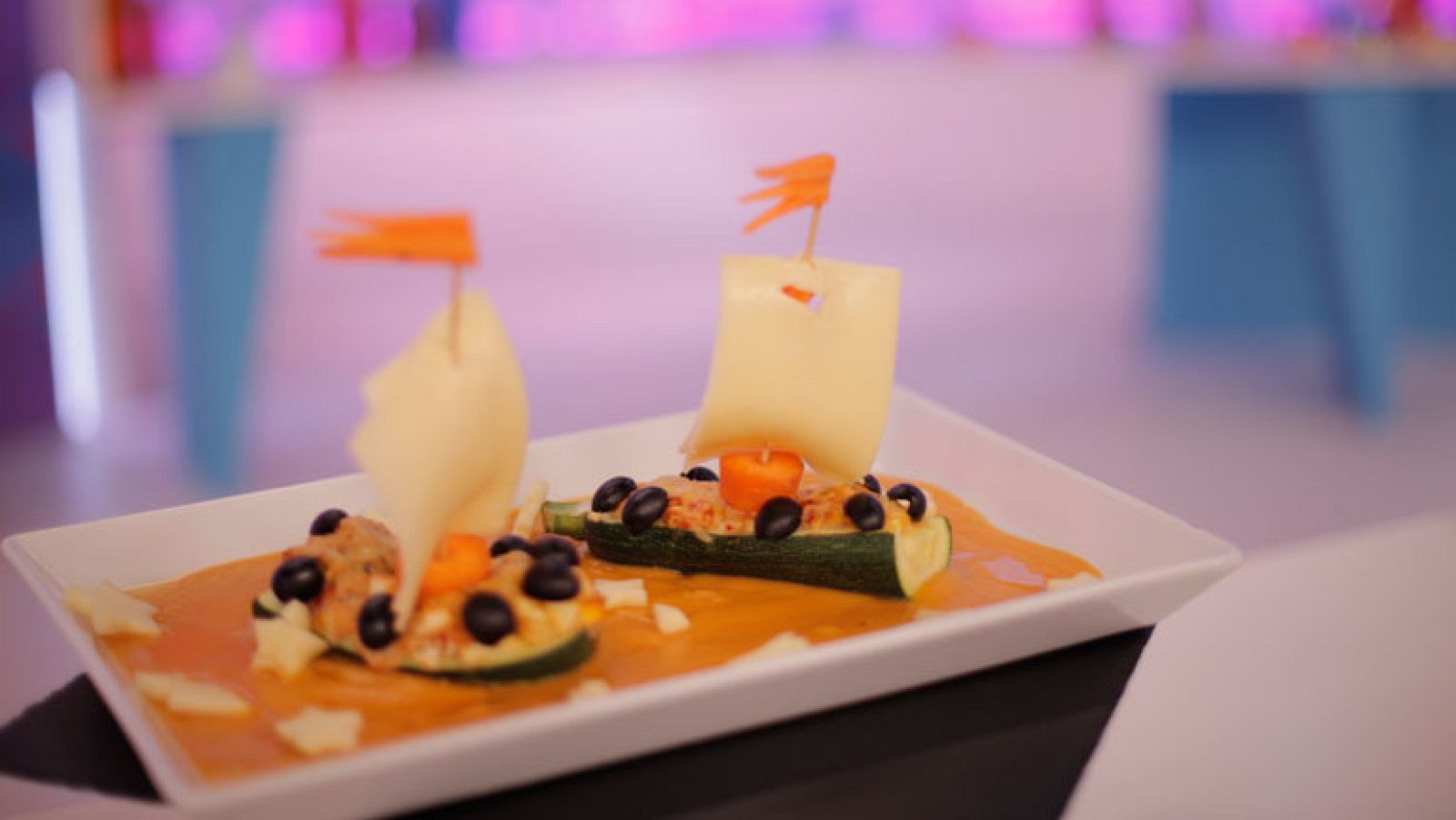 Receta - Barquito velero de calabacín