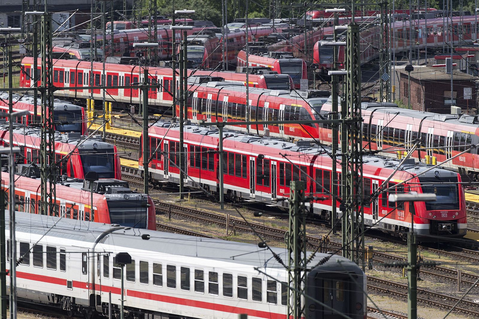 Trenes fuera de servicio en la estación central ferroviaria de Múnich (Archivo)