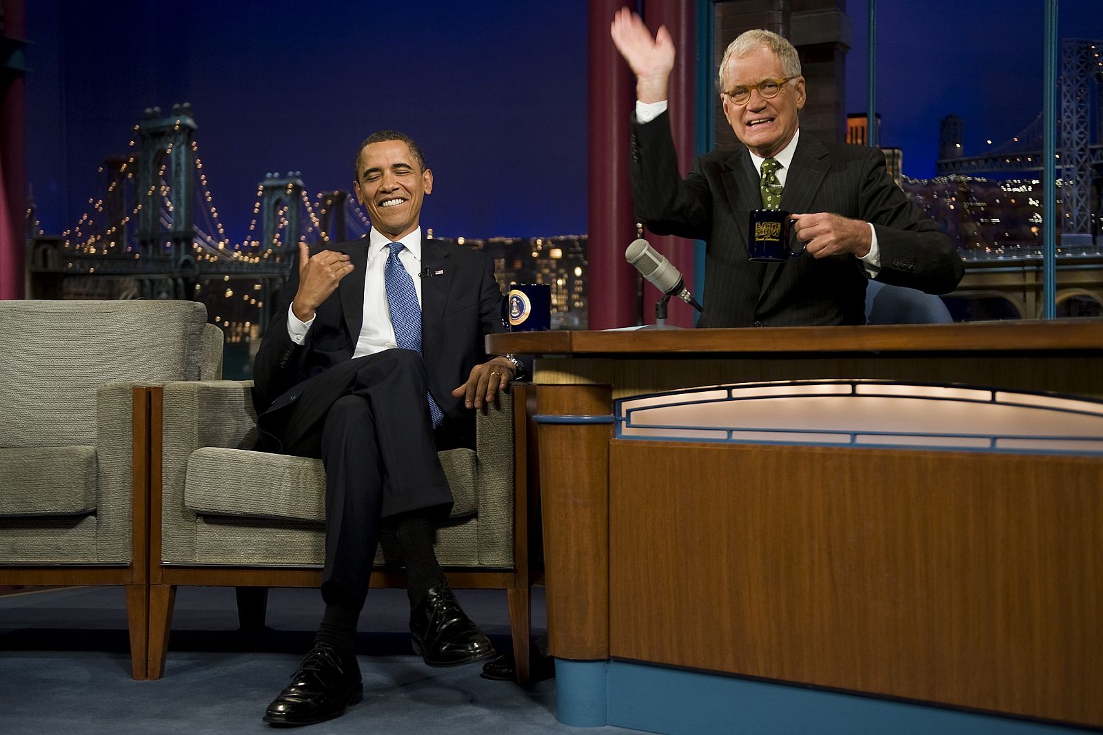 Entrevista a Brack Obama en 'The late Show' el 21 de septiembre de 2009.